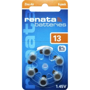 Gumbasta baterija ZA 13 cink-zračna Renata PR48 baterija za slušni uređaj 305 mAh 1.4 V 6 kom. slika