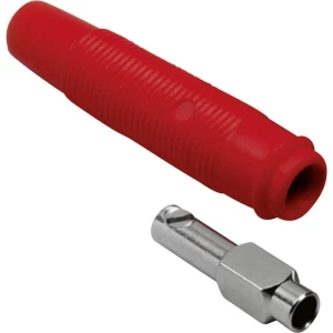 Laboratorijska utičnica za spajanje, ravna, promjer zatika: 4 mm crvena BKL Electronic 072213 1 kom. slika