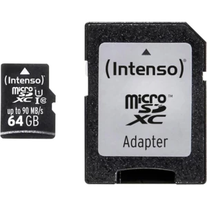 microSDXC-kartica 64 GB Intenso Professional Class 10, UHS-I uklj. SD-adapter slika