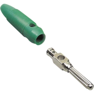 Spojni utič, ravan, promjer zatika: 4 mm zeleni BKL Electronic 072177 1 kom. slika