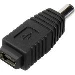 Niskonaponski adapter Conrad niskonaponski utikač - USB 2.0 utičnica mini B 5 mm 2.1 mm 1 komad