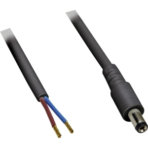 Niskonaponski priključni kabel, niskonaponski utikač - kabel, otvoreni kraj 5.5 mm 2.1 mm BKL Electronic 2.00 m 1 kom. slika