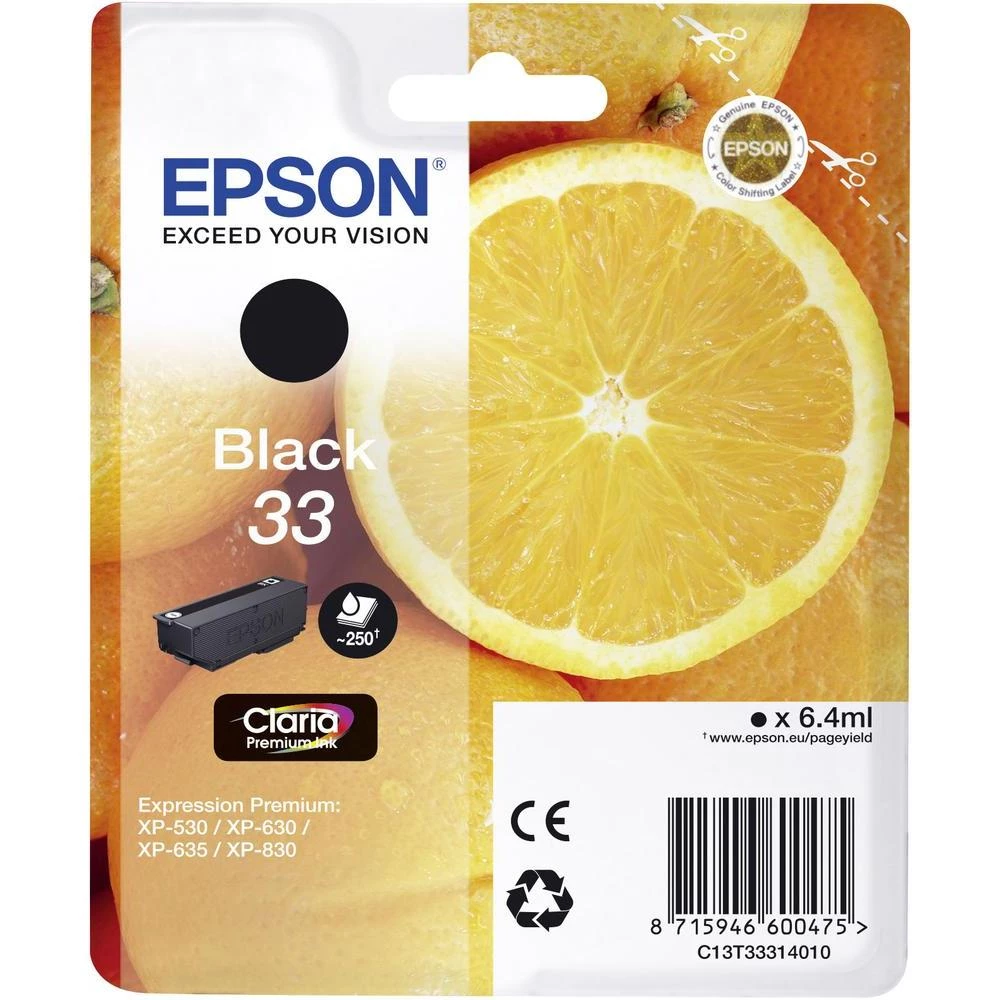 Originalna patrona za pisače Epson T3331, 33 crna