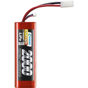 Paket baterija za modele (LiPo) Conrad energy Hardcase 7.4 V 2000 mAh 20 C Tamiya-utikač slika