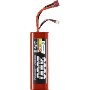 Paket baterija za modele (LiPo) Conrad energy Hardcase 7.4 V 2000 mAh 20 C T-utikač ženski slika