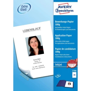 Papir za tintni pisač 2788 Avery-Zweckform Inkjet Bewerbungspapier DIN A4 100 g/m, 200 listova, bijela slika