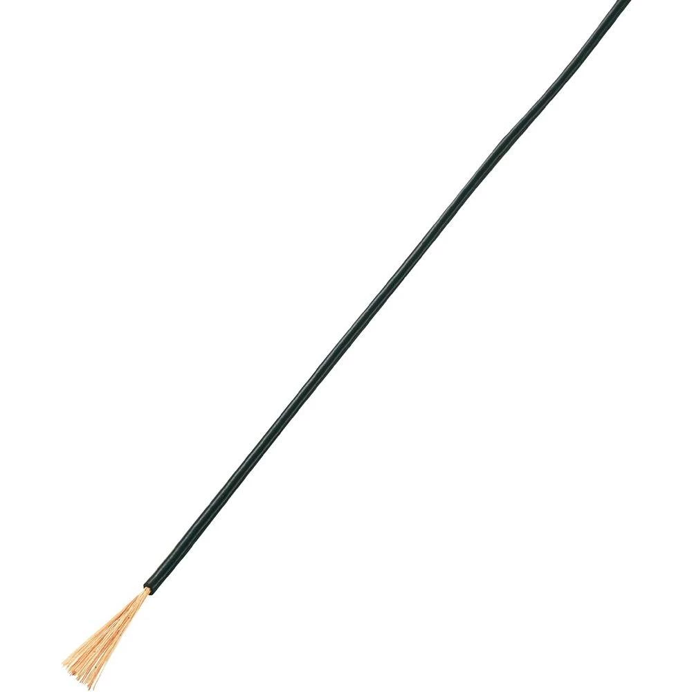 Prepleteni vod LiFY 93030c1 Conrad 1 x 0.05 mm crna 25 m slika