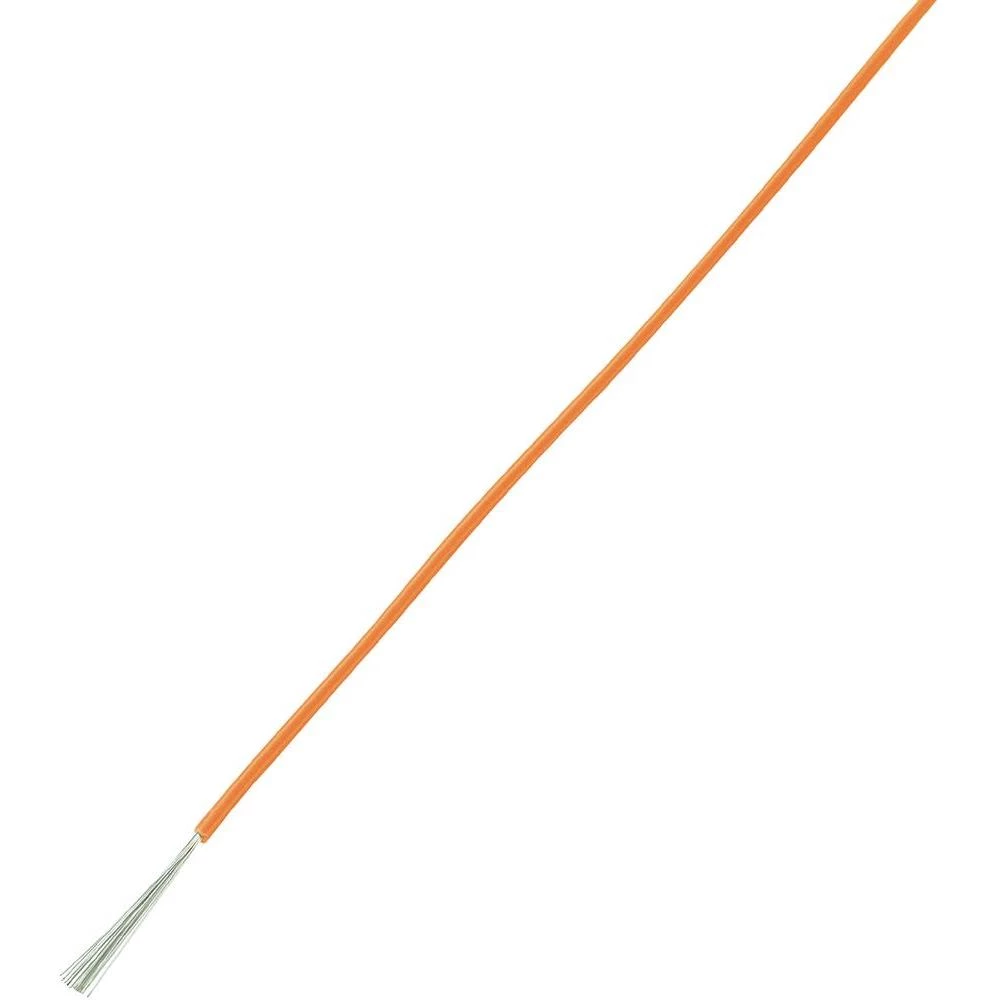 Prepleteni vod LiY SH1998C407 Conrad 1 x 0.50 mm narančasta 100 m slika