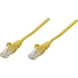 RJ45 mrežni priključni kabel CAT 5e SF/UTP [1x RJ45-utikač - 1x RJ45-utikač] 0.50 m žuti, Intellinet slika