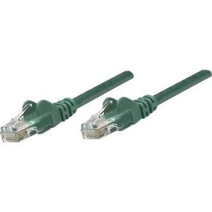 RJ45 mrežni priključni kabel CAT 5e SF/UTP [1x RJ45-utikač - 1x RJ45-utikač] 15 m zeleni, Intellinet slika