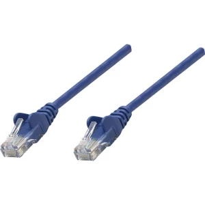 RJ45 mrežni priključni kabel CAT 5e SF/UTP [1x RJ45-utikač - 1x RJ45-utikač] 2 m plavi, Intellinet slika