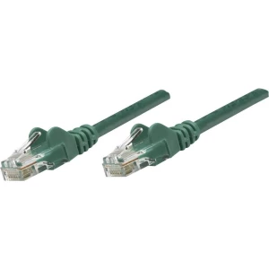 RJ45 mrežni priključni kabel CAT 5e U/UTP [1x RJ45-utikač - 1x RJ45-utikač] 15 m zeleni, Intellinet slika