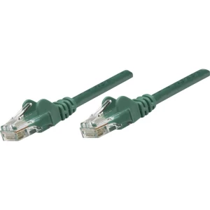 RJ45 mrežni priključni kabel CAT 5e U/UTP [1x RJ45-utikač - 1x RJ45-utikač] 2 m zeleni, Intellinet slika