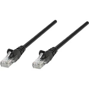 RJ45 mrežni priključni kabel CAT 6 S/FTP [1x RJ45-utikač - 1x RJ45-utikač] 3 m crni, pozlaćeni kontakti, Intellinet slika