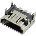 HDMI utični spojni ženski konektor Attend vodoravna ugradnja, srebrna, 1 kom.