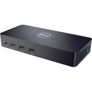 USB 3.0 stanica za prihvat D3100 Dell crna - podržava jedan Ultra HD-4K monitor i dva Full-HD monitora slika