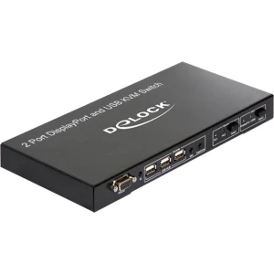2-portni KVM switch uređaj 11367 Delock Display-Port USB 1920 x 1080 piksela slika