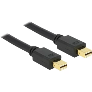 DisplayPort priključni kabel [1x Mini-DisplayPort utikač 1x Mini-DisplayPort utikač] Delock 3 m crna slika
