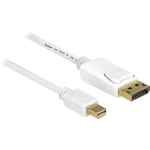 DisplayPort priključni kabel [1x Mini-DisplayPort utikač => 1x DisplayPort utikač] Delock 3 m bijela