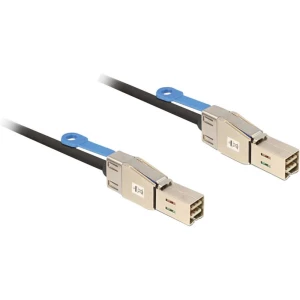 Priključni kabel za tvrdi disk [1x Mini-SAS utikač (SFF-8644) - 1x Mini-SAS utikač (SFF-8644)] Delock 2 m crna slika