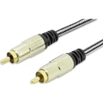 Činč audio priključni kabel [1x činč utikač - 1x činč utikač] ednet 1,5 m, crna