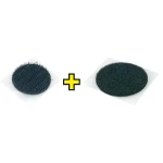 Sampljepljivi krugovi s čičkom Fastech prianjajući i mekani dio crna 1 par