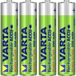 Micro (AAA) baterija na punjenje NiMH Varta Ready2Use HR03 550 mAh 1.2 V 4 kom.
