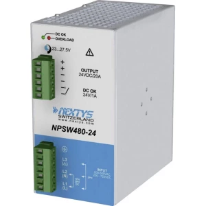 Adapter napajanja za profilne šine (DIN-letva) Nextys NPSW480-24 24 V/DC 20 A 480 W 1 x slika