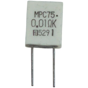 Metaloslojni otpornik 0.01  radijalno ožičen MPC75 5 W MPC75 5W 0,01 Ohm 10% 1 kom. slika