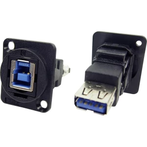 XLR adapter USB 3.0 B utičnica na USB 3.0 A utičnicu, ugradbeni adapter CP30206N Cliff sadržaj: 1 kom. slika