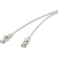RJ45 mrežni priključni kabel renkforce CAT 5e F/UTP 30 m siva sa zaštitom na priključku slika
