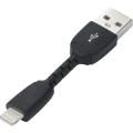 Podatkovni/punjački kabel za iPad/iPhone/iPod [1x USB 2.0 utikač A - 1x Apple Dock utikač Lightning] renkforce 0.05 m crna slika