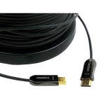 HDMI priključni kabel [1x HDMI utikač => 1x HDMI utikač] Inakustik crna, 20 m