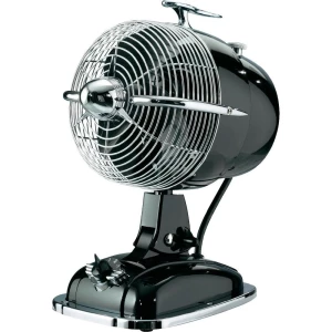 Stolni ventilator CasaFan Retrojet crna 24 W (promjer x V) 18.2 cm x 32 cm crna, krom slika