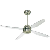 Stropni ventilator CasaFan CasaFan Libelle krom (promjer) 132 cm boja krila: transparentna, boja kućišta: krom (češljani)