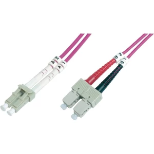 Digitus Professional Kabel svjetlovoda;Duplex Muški konektor LC / Muški konektor SC 50/125µ Multimode OM4 5 m slika