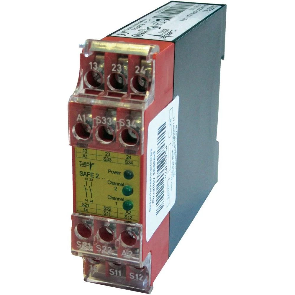 Sigurnosni relej za isključivanje u nuždi i nadzor vrata Riese SAFE 2 24 V DC/AC slika