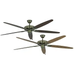 Stropni ventilator CasaFan CLASSIC ROYAL 180 MA (promjer) 180 cm boja krila: stari hrast, orah, boja kućišta: antik mesing