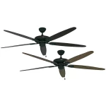 Stropni ventilator CasaFan CLASSIC ROYAL 180 BA (promjer) 180 cm boja krila: stari hrast, orah, boja kućišta: antičko smeđa, bro