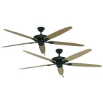 Stropni ventilator CasaFan CLASSIC ROYAL 180 BA (promjer) 180 cm boja krila: javor, bukva, boja kućišta: antičko smeđa, bronza