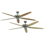 Stropni ventilator CasaFan CLASSIC ROYAL 180 BN (promjer) 180 cm boja krila: javor, bukva, boja kućišta: krom (češljani)