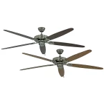 Stropni ventilator CasaFan CLASSIC ROYAL 180 BN (promjer) 180 cm boja krila: stari hrast, orah, boja kućišta: krom (češljani)