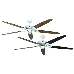Stropni ventilator CasaFan CLASSIC ROYAL 180 WE (promjer) 180 cm boja krila: stari hrast, orah, boja kućišta: bijela-lakirana slika