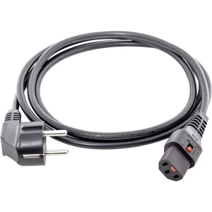 Priključni kabel za hladne uređaje 1008271 HAWA [šuko utikač - utičnica za hladne uređaje C13] crna 2.00 m slika