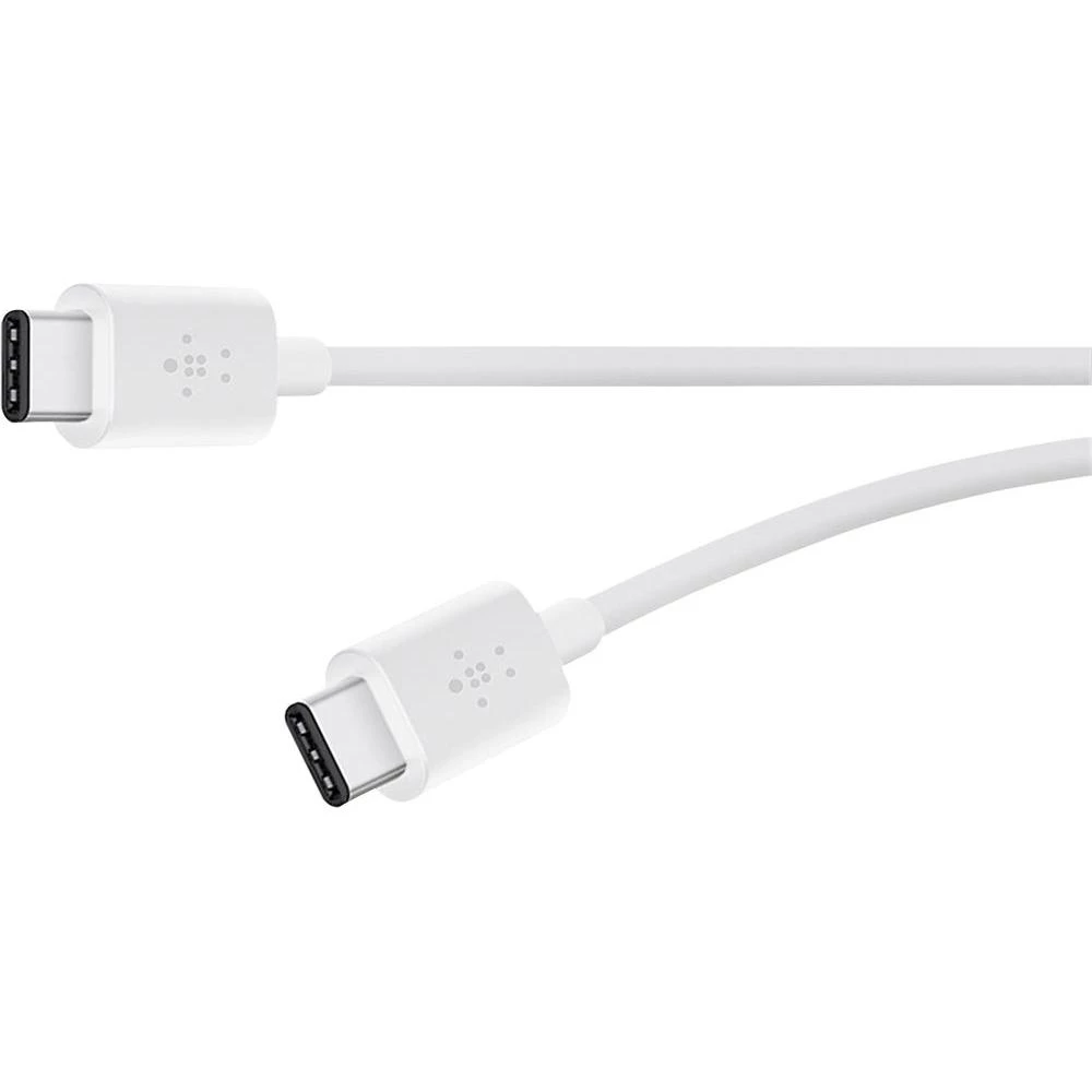 USB 2.0 priključni kabel [1x USB-C™ utikač - 1x USB-C™ utikač] Belkin 1.80 m bijela slika