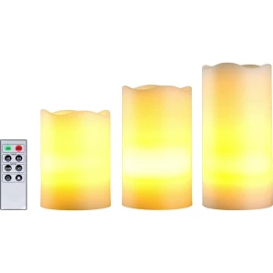 LED svijeće, 3-dijelni set, amber LED Polarlite bijela slika
