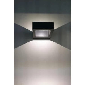 LED vanjska zidna svjetiljka 6.5 W topla bijela Heitronic Juna 35201 grafitne boje slika