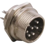 Miniaturni DIN okrugli utični konektor, utikač, ugradbeni, vertikalni, broj polova: 4 srebrne boje BKL Electronic 0206013 1 kom.