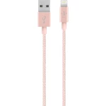 iPad/iPhone/iPod podatkovni/punjački kabel [1x USB 2.0 utikač A - 1x Apple Dock-utikač Lightning] 1.20 m ružičasto zlatne boje B