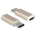 USB 2.0 adapter [1x USB-C™ utikač - 1x USB 2.0 utičnica Micro-B] bakar Delock slika